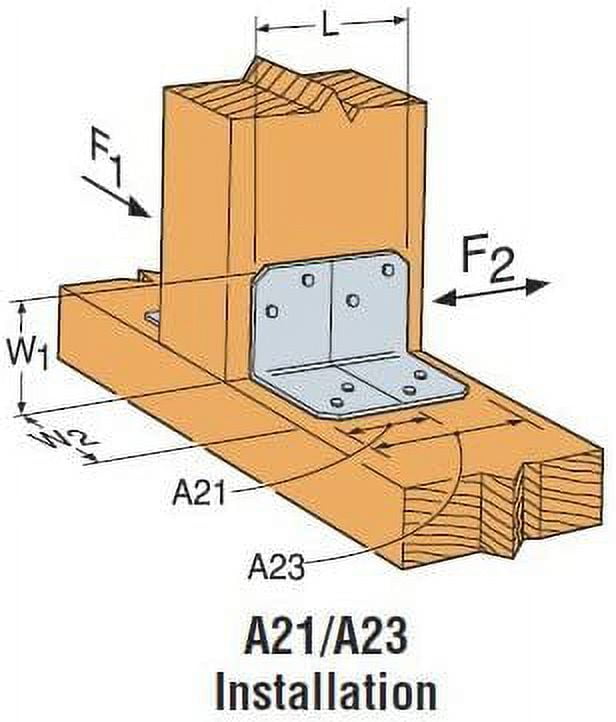 A23z G185 2X3 Angle Z-Max - Quantity 200 Triple Zinc, Coated Contruction Hardware