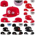 thumbnail image 2 of MLB Gorra New York Yankees Fitted Sombrero No Ajustable De Béisbol Completa Cerrada Hip Hop, 2 of 4
