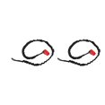 thumbnail image 4 of Correa de nailon elástica de 2 piezas para seguridad antipérdida, correa de remo de kayak resistente a la corrosión negra, 4 of 8