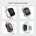 thumbnail image 5 of AIYOCK Compatible with Apple Watch 41mm 40mm 38mm, Premium Waterproof TPU Watch Band for iWatch Series 9 8 7 SE 6 5 4 3 2 1 for Men Women, 5 of 6