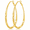 Gold-54mm, variant on YEUOYEA Twisted Oval Hoop Earrings for Women, Silver Plated Large Big Hoops 36mm 54mm 65mm