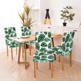 thumbnail image 6 of Summer Slipcovers for Chairs Set of 6 Green Palm Tree Branch Pattern Summer Parsons Chair Slipcovers for Dining Room Hotel Kitchen, 6 of 6