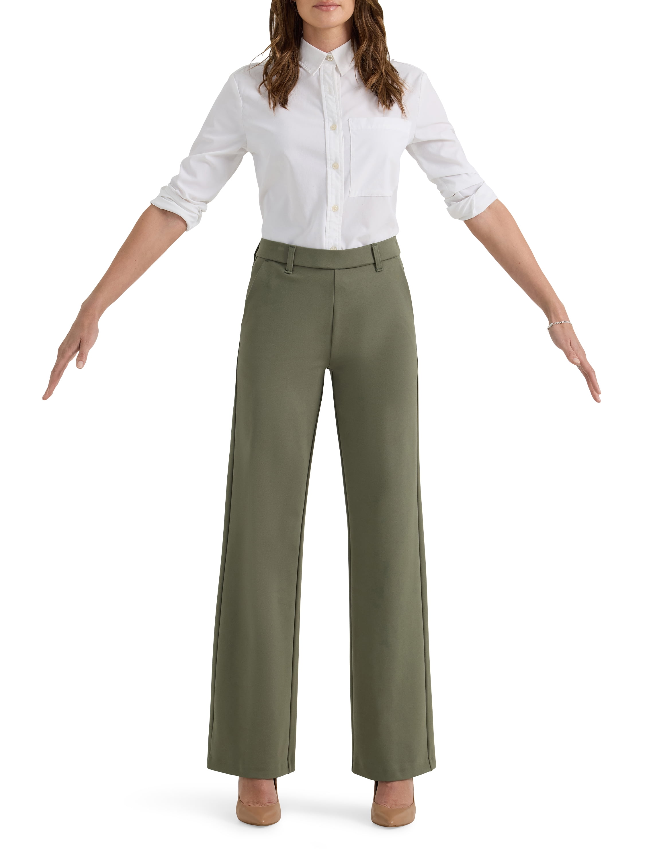 Lee Women's Ultra Lux Comfort Any Wear Wide Leg Pant