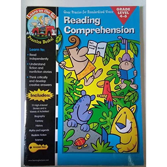 Pre-Owned Learn on the Go Reading Comprehension: Reading Comprehension : Grade 4-6 (Paperback)