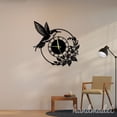 thumbnail image 2 of Handmadetneonsign Hummingbird Wall Clock Unique, Year Date Round Wall Clock, Metal Wall Clock 56293, 2 of 5