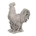 thumbnail image 1 of Benjara BM206693 Antique Styled Raw Textured Polyresin Rooster Planter - Gray, 1 of 1