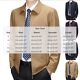 thumbnail image 3 of Jackets for Men, Lapel Collar Casual Business Jacket for Men Full Zip Front Slim Relaxed Fit Tops Fall Elegant Office Formal Coat, 3 of 7