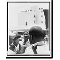thumbnail image 2 of Historic Framed Print, [Francois Duvalier (center) surrounded by soldiers at the dedication of the new building to house the tax department], 17-7/8" x 21-7/8", 2 of 9