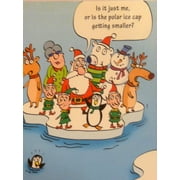 Paper Magic Funny Global Warming Christmas Cards the Polar Ice Cap is Shrinking