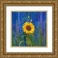 thumbnail image 1 of Longfellow Designs 15x15 Gold Ornate Wood Framed with Double Matting Museum Art Print Titled - Sunflower, 1 of 4