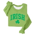 thumbnail image 5 of POTETI Womens St Patricks Day Shirt Long Sleeve Crew Neck Irish Shamrock Sweatshirts Tops, 5 of 5
