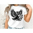 thumbnail image 2 of Flying Bald American Eagle Bird 4th of July Patriotic Gift T-Shirt Bald Eagle Bird Wildlife Birthday Holiday Presents Men Women Kids Tshirt, 2 of 10