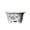 White, variant on Blue and White Porcelain Flowerpot,Chinese Ceramic Plant Pot for Small Plants,Floral Print Centerpiece Bonsai Container for Indoor Desktop and Balcony Decor