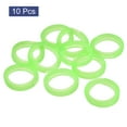 thumbnail image 3 of Uxcell 28mm Silicone Identifier Coding Tags Sleeve Key Cap Rings Cover, Green 10 Pack, 3 of 6