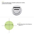 thumbnail image 5 of 40x10mm Flush Pull Ring Handle Zinc Alloy Silver Tone 2 Pack, 5 of 5