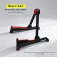 thumbnail image 5 of Yinanstore Foldable Guitar Stand Stringed Instrument Rack Rubber Feet, Non Slip Portable Holder Floor Stand for Classical Guitar Ukulele black and red, 5 of 5