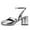 Silver, variant on Women Split Tabi Toe Mary Jane Pumps, Crackled Faux Leather T‑Strap Ankle Buckle Block Heel Backless Dress Heels For Party Club