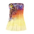 thumbnail image 4 of Women's Summer Tube Tops Casual Strapless Tops Loose Sleeveless Going Out Bandeau Tank Shirts, 4 of 5