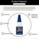 thumbnail image 4 of 3x Loctite 401 Instant Fast Adhesive 20ML Bottle Stronger Super Glue Multi-Purpose Fix HOT Super Strong Liquid Colorless Glue, 4 of 5