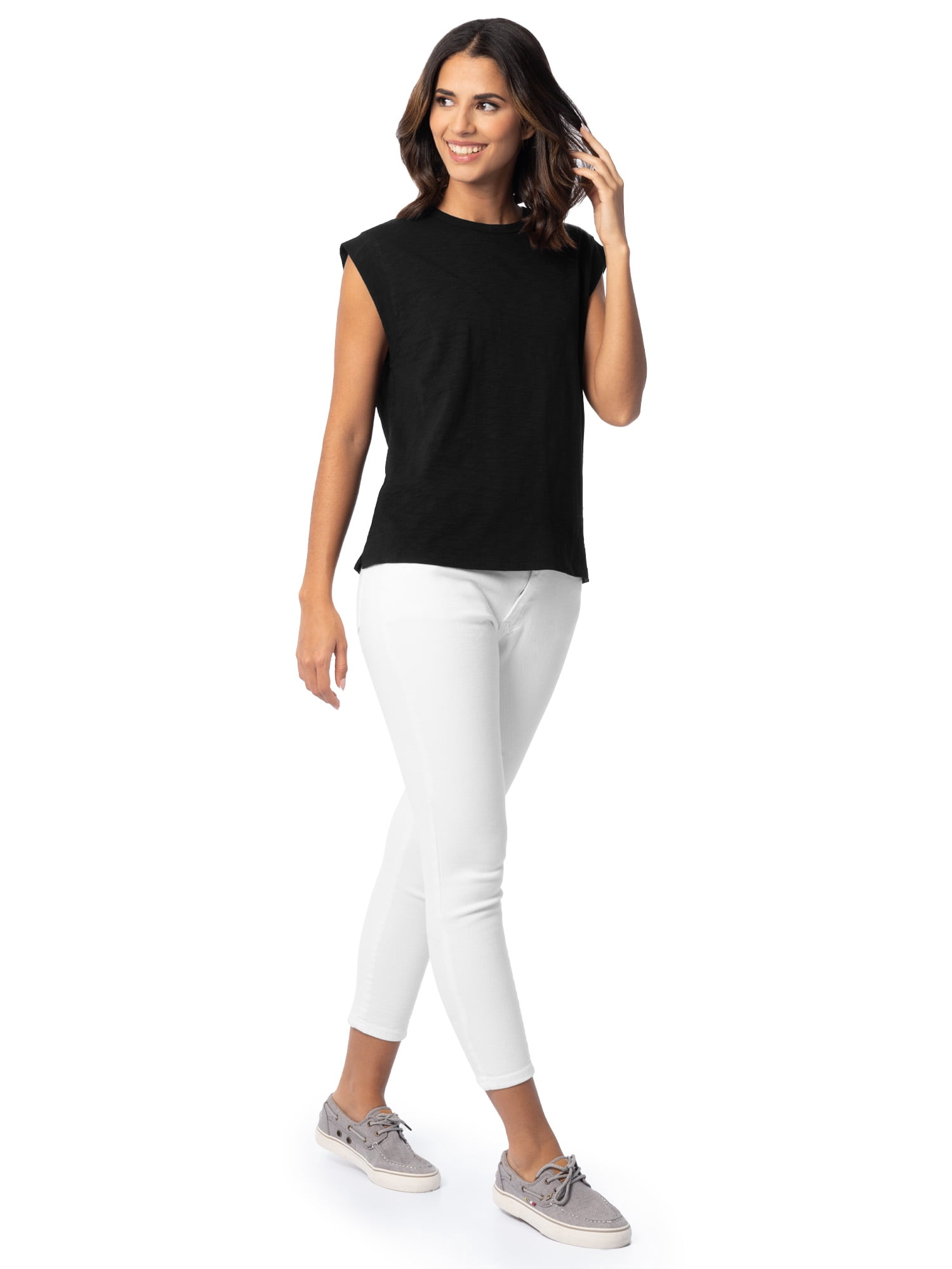 Time and Tru Women's Muscle Tee, Sizes XS-XXXL