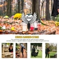 thumbnail image 3 of Cross Memorial Pile Sympathy Sign Tombstone Garden Ornament Winged Angel Grave Plaque Marker Stake Decor Warm Gifts Dad, 3 of 6