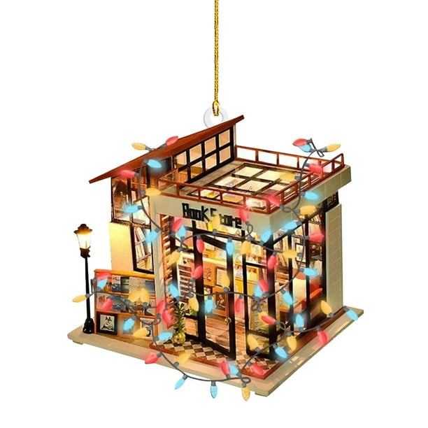 Book Lover Reading Christmas Book Store Acrylic Ornament