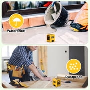 GloBest Portable Rechargeable Green Laser Level, 100ft Range, IP54 Waterproof, Type-C Charging, 360° Magnetic Bracket