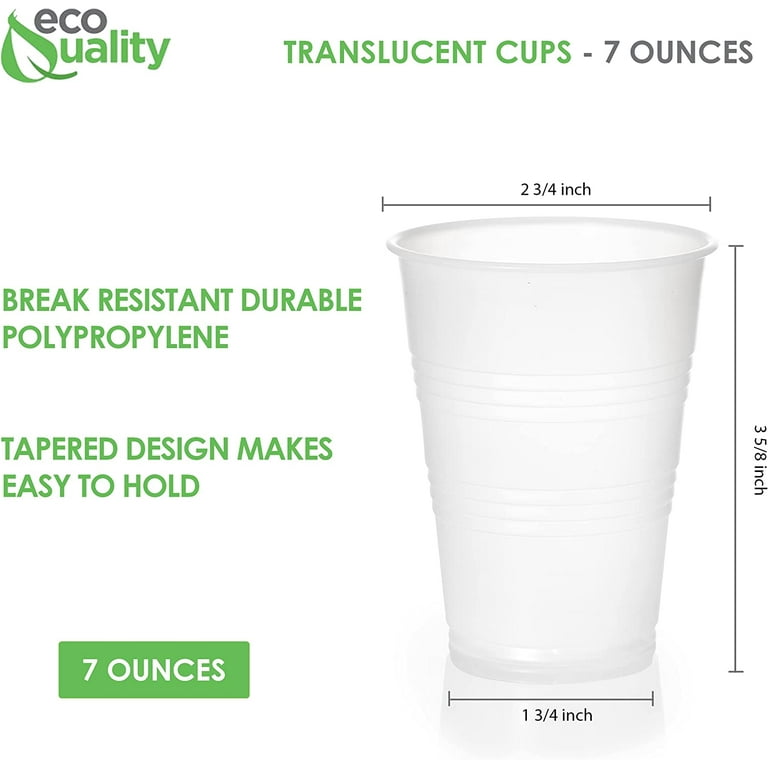 [400 Pack] 7oz Clear Plastic Cups - Great For Any Occasion Party, Picnic,  BBQ, Travel, and Events, Ice Tea, Juice, Soda, and Iced Coffee Glasses ...