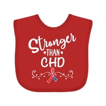 Inktastic Chd Awareness Ribbon Support Boys or Girls Baby Bib