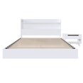 thumbnail image 2 of Nexera Harper 3-Piece Floating Platform Bedroom Set, White, Double, 2 of 8