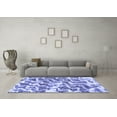 thumbnail image 3 of Ahgly Company Indoor Square Abstract Blue Modern Area Rugs, 7' Square, 3 of 4