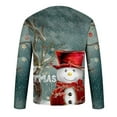 thumbnail image 5 of Pompotops Noël Hommes Col Rond Décontracté Imprimé Blouse Décontractée à Manches Longues Hauts en Solde, 5 of 5