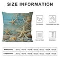 thumbnail image 5 of JRXY Nautical Coastal Decor Pillow Covers Starfish/Seashell/Sand/Conch/Beach House Decorative Cushion Covers Sea Theme Home Decorative Pillowcases White, 5 of 5