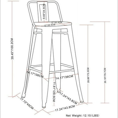 Simpli Home - Rayne 30 inch Metal Bar Stool (Set of 2) - White