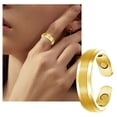 thumbnail image 2 of Selling Magnet Health Ring Rose Gold Creative Jewelry Europe And The United States Open Ring., 2 of 4