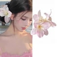 thumbnail image 4 of Yokua Eye Catching Flower Hair Clip Claw Elegant Floral Hair Accessories for Women, 4 of 11