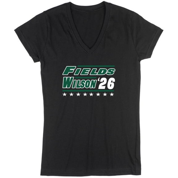Justin Fields Garrett Wilson 2026 New York LADIES V-NECK Shirt T-Shirt