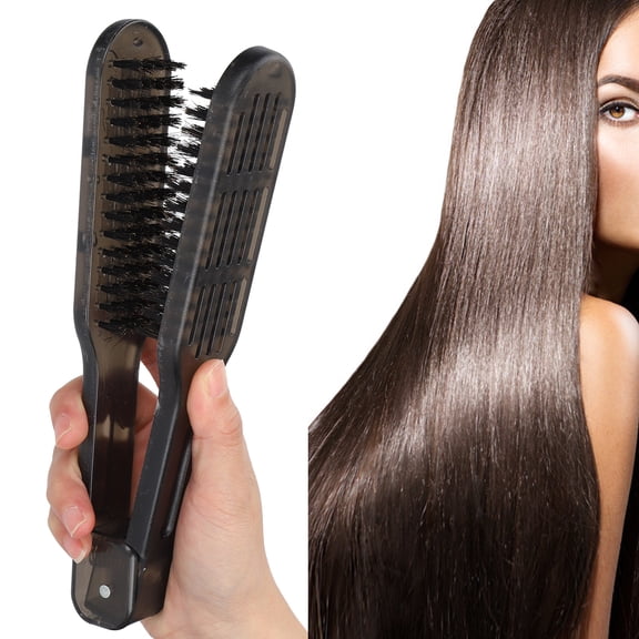 Octpeak Hair Straightening Brush,Hair Straightener Brush,Hair Straightener Brush Double Side AntiStatic Hair Straightening Styling Brush