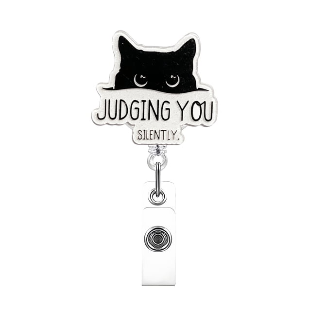 Funny And Cute Cartoon Pattern Badge Reel With Clip Closure For Workplace Induction Graduation Of Doctors Teachers Students Workers