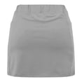 thumbnail image 6 of RYRJJ Tennis Skorts Skirts for Women Golf Athletic Activewear Skorts Mini Summer Workout Running Short with Pockets(Gray,XXL), 6 of 6