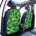 thumbnail image 3 of Naloa Bamboo 2Pcs Anti-Kick Back Seat Cover Kick Mat, Car Seat Protector with 3 Storage Pockets, 3 of 8