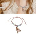 thumbnail image 2 of Colorful Macaron String Bracelet For Kids With Cute Cartoon Capybara Designs, 2 of 17
