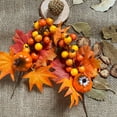 thumbnail image 3 of 6 Pack Fall Stems Artificial Berry Picks Fall Picks with Pine Cone Sunflowers Pumpkin Maple Leaves Branches Decorations for Harvest Autumn Thanksgiving Day Wreaths Indoor Outdoor Home Decor, 3 of 7