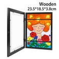 thumbnail image 2 of SEARCHI Kids Artwork Display Frame, Kids  Frames Front Opening, Children A4 Picture Frame, Photo Picture Storage Frames for Drawing Crafting  Projects Home or Office, 2 of 7
