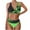 Green B, variant on Plus Size Swimsuit for Women Cute Halter 2 Piece Bikini Sets for Women Modest Bathing Suit Summer Athletic Swimwear