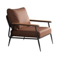 thumbnail image 3 of Sofá individual,Sofá individual,reposabrazos moderno y suave,muebles para dormitorio,Sillón reclinable Reposabrazos Sillón Dormitorio,Silla decorativa Sillón cómodo Marrón, 3 of 10