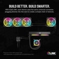 thumbnail image 3 of Ventilador Corsair iCUE LINK QX120 RGB con cúpula magnética de 120 mm, color blanco, 3 of 8