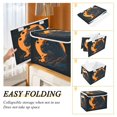 thumbnail image 4 of 40L Lidded Home Storage Bins Foldable Storage Box with Handle for Home Bedroom Closet, Mountain Leopard Printed, 4 of 7