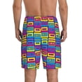 thumbnail image 4 of Lsque Cassette Tapes Mens Sleep Pajama Shorts,Short Pajama Pants, Cotton Ultra-Soft Knit-Small, 4 of 9