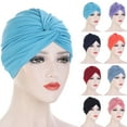 thumbnail image 3 of VEAREAR Women Headscarf All-match Four Seasons Protective Comfortable Hair Loss Cover Warp Knitting Head Wrap for Taking Shower, 3 of 6